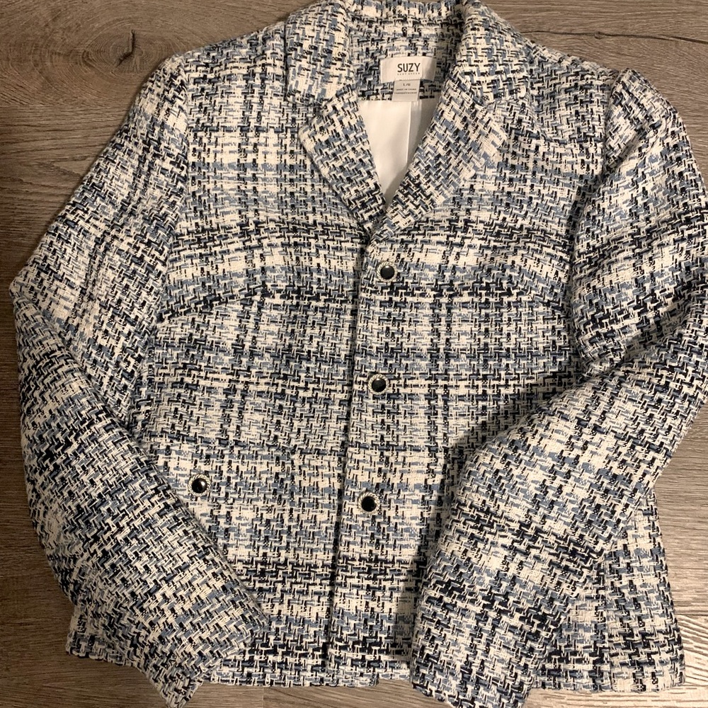 Suzy Shier Tweed Blazer